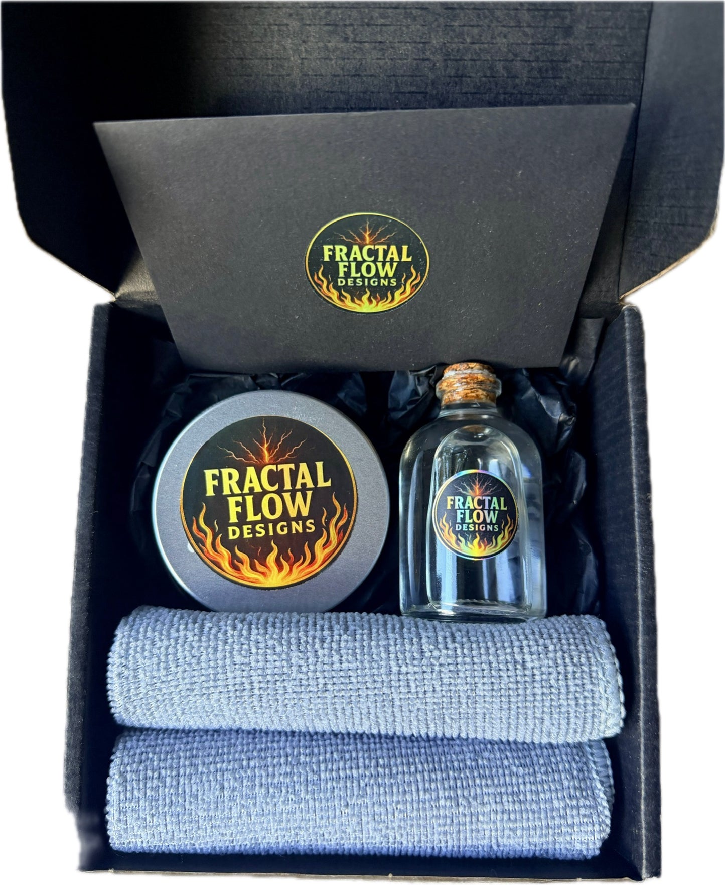 Handmade resin board care kit with premium board oil, conditioning wax and microfibre cloth for Australian timber boards, Victoria