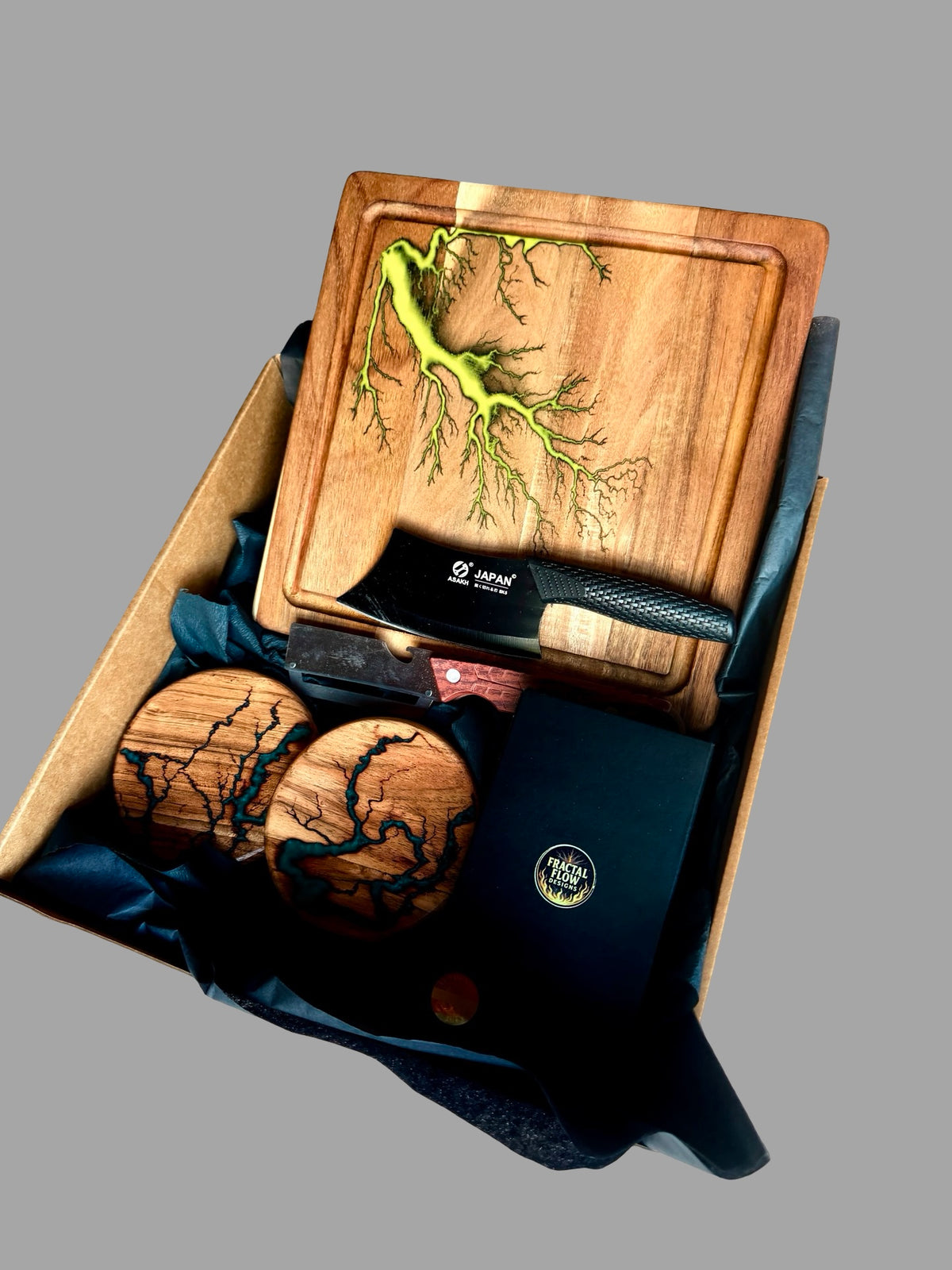 Resin Cheese Board Gift Box – Fractal Flow Designs