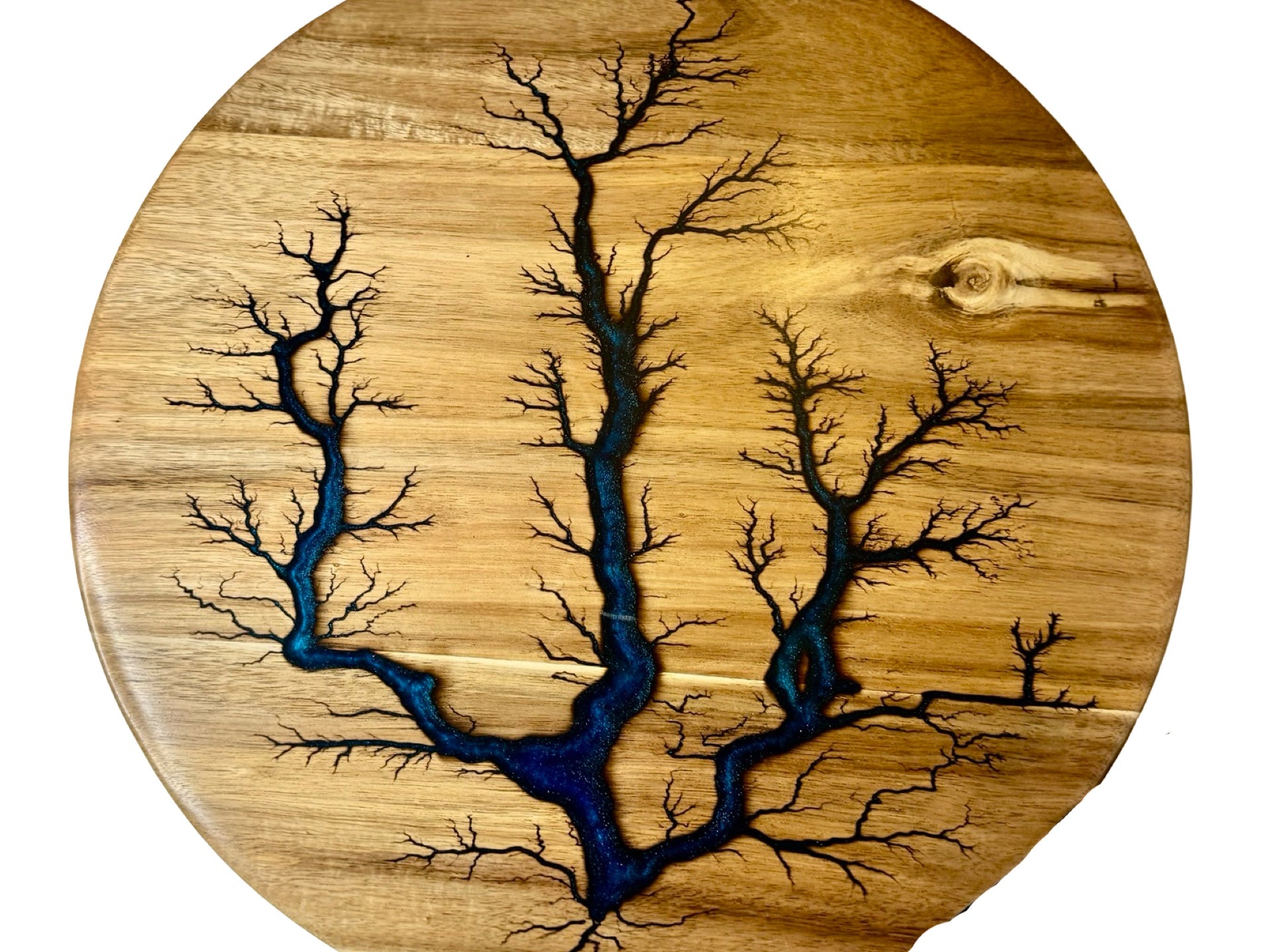 large lazy susan made by fractal flow designs an australian resin art business