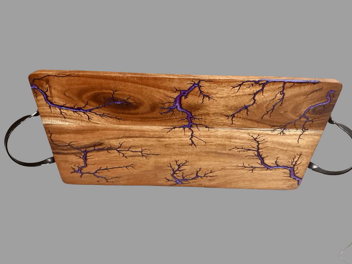 Artisan Australian resin timber grazing board for cheese and wine