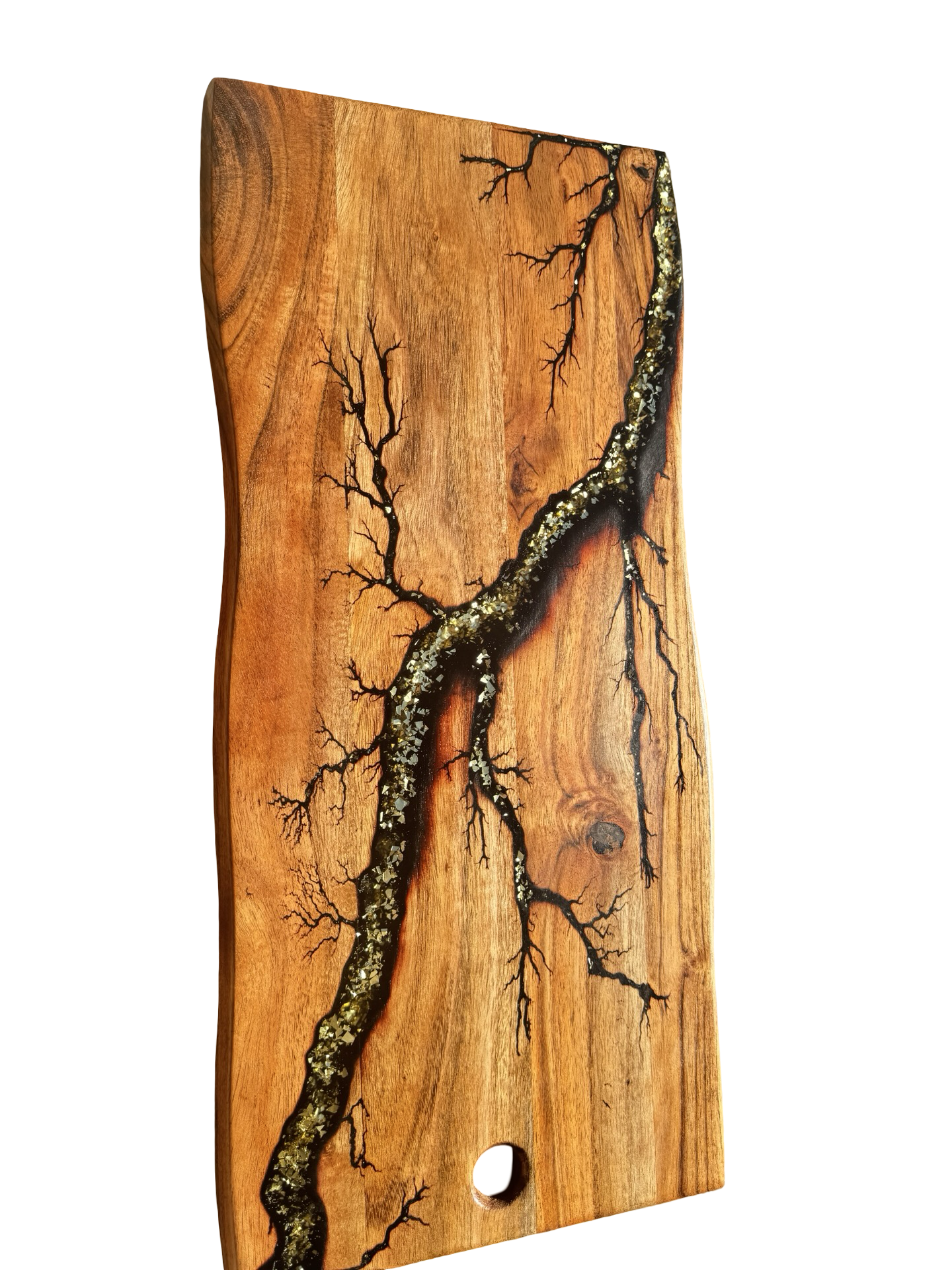 Premium gold glitter cheese board with resin artwork, Australian-made serving board, best aussie ade resin art boards