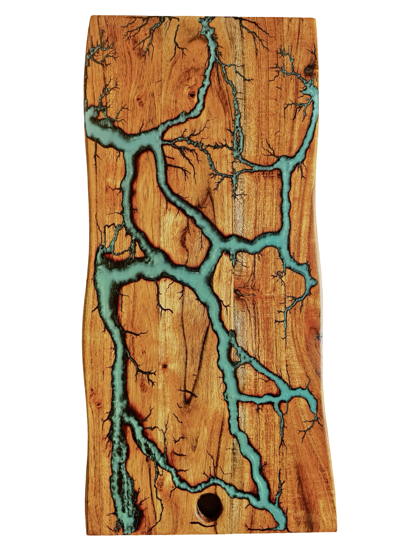 Teal resin charcuterie board, Australian-made timber craftsmanship, Gippsland Australia