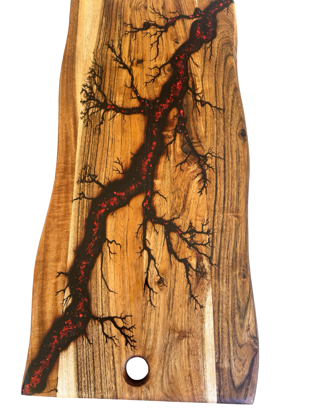 Sparkling red resin charcuterie grazing board, handcrafted premium timber design, Victoria, Resin Boards