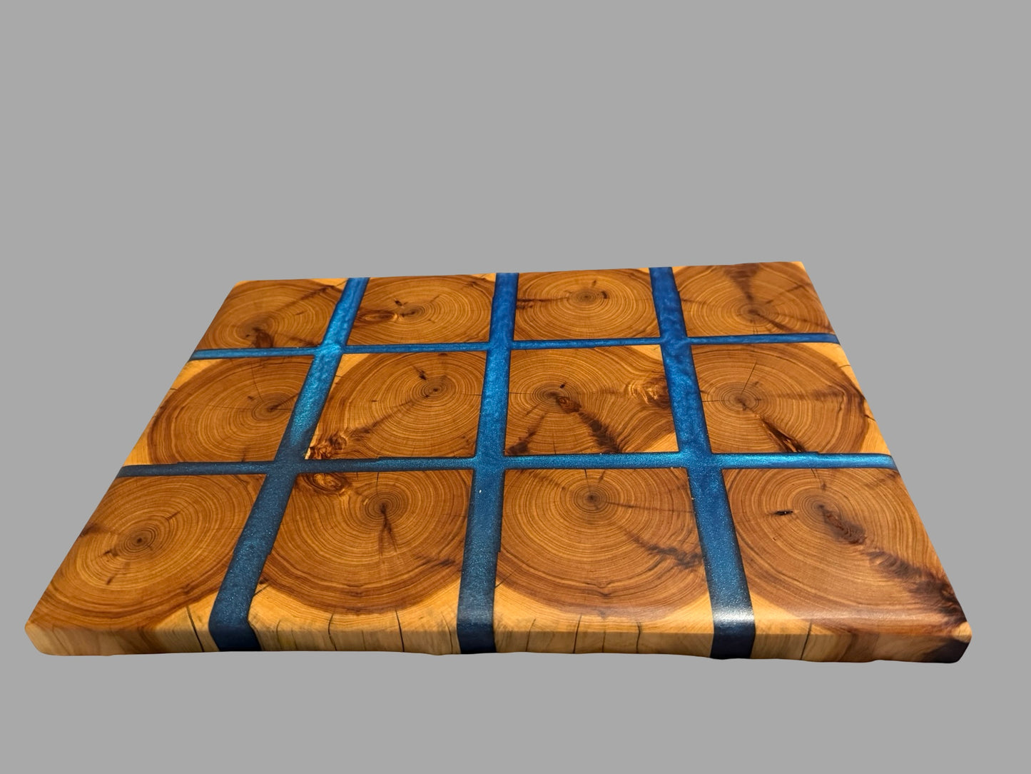 Blue Resin & Timber Chopping Board – Hand Made | Food Safe Resin