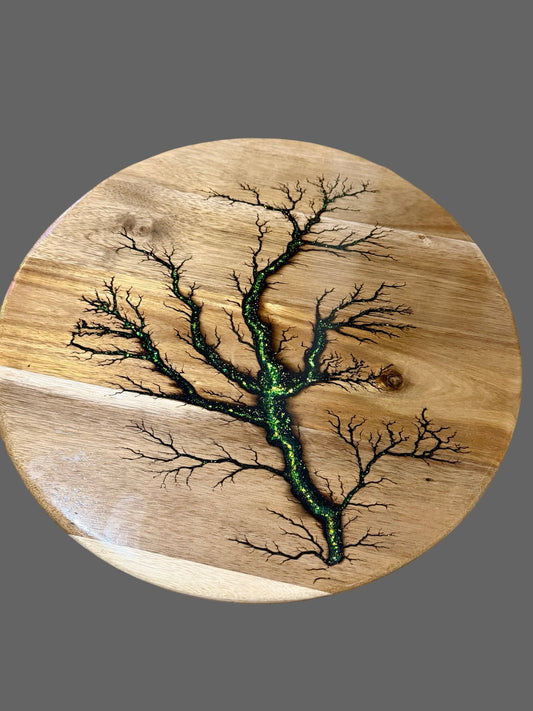 Australian made Artisan resin lazy Susan for cheese platters, grazing tables and entertaining