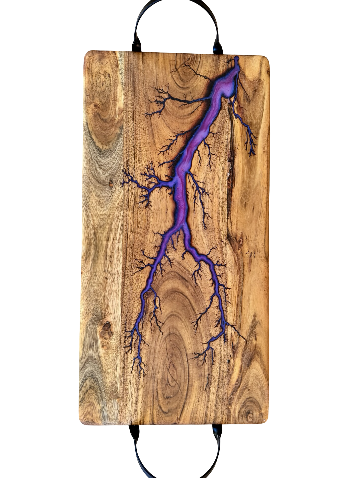 Australian-made purple resin entertaining board, premium hardwood craftsmanship, East Gippsland artisan workshop, Australian Resin Boards