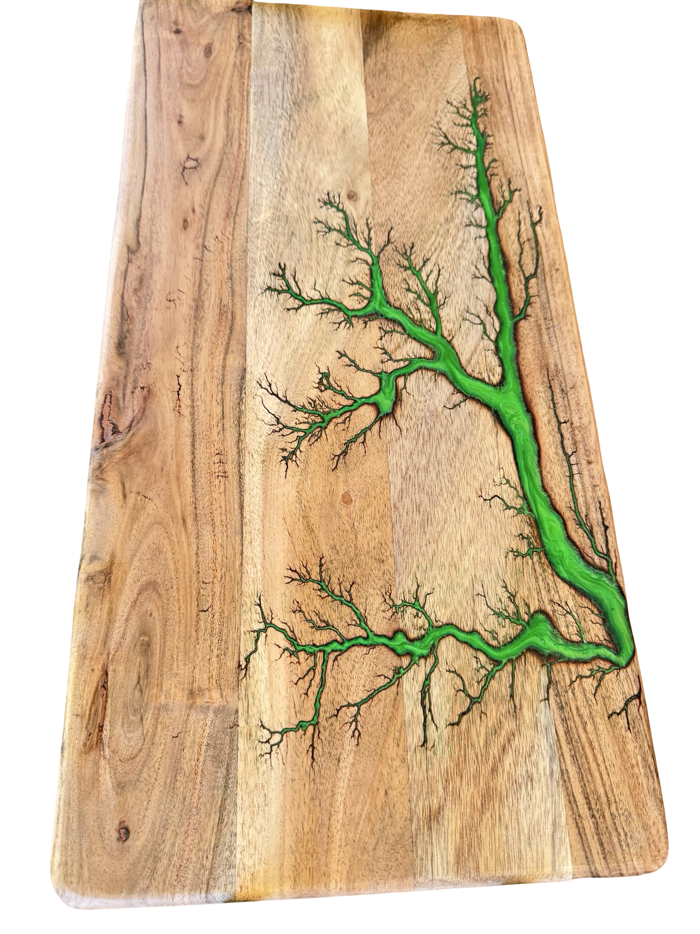 Handmade resin serving board, premium Australian timber, East Gippsland artisan craftsmanship